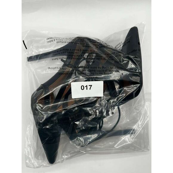 Charlotte Russe Women’s Black Lace-Up Pointed Toe Stiletto Heels Size 8 Used 4" - Picture 9 of 9